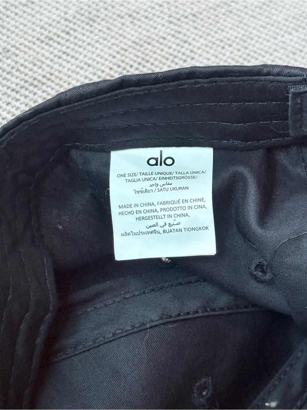 Alo Black Off Duty Cap - Picture 3 of 3